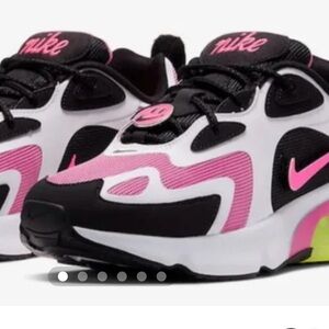 Nike Air Max 200 Pink and Black Shoes